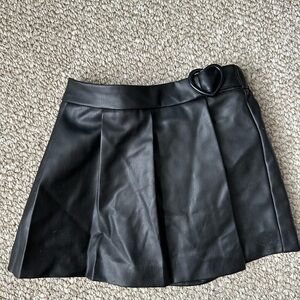 Pleather skort